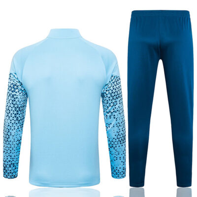 Alternative view of 2023-2024 Manchester City Jacket + Pants Training Suit Light Blue