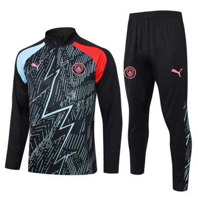 2023-2024 Manchester City Training Suit Black