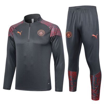 2023-2024 Manchester City Training Suit Gray