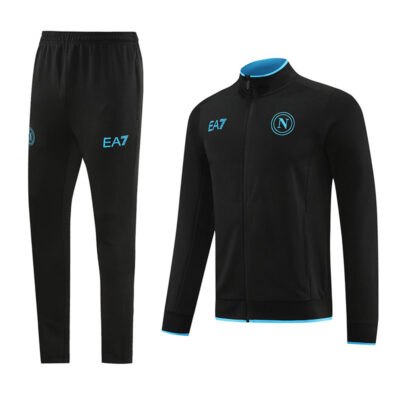 2023-2024 Napoli Jacket + Pants Training Suit Black