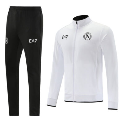 2023-2024 Napoli Jacket + Pants Training Suit White