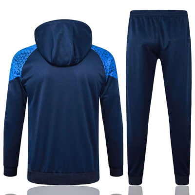 Alternative view of 2023-2024 Olympique Marseille Hoodie Training Suit Sapphire Blue