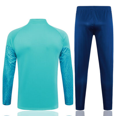 Alternative view of 2023-2024 Olympique Marseille Jacket + Pants Training Suit Light Blue
