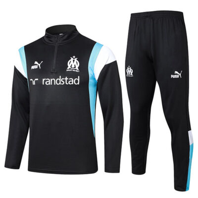 2023-2024 Olympique Marseille Training Suit Black