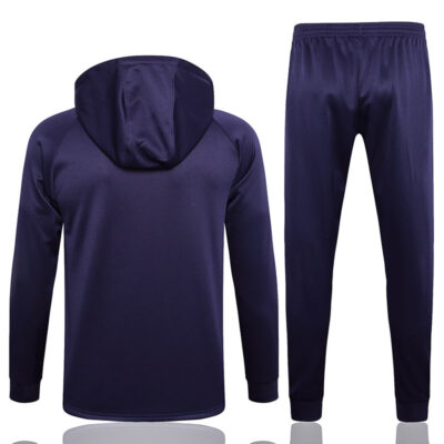 Alternative view of 2023-2024 PSG Hoodie Training Suit Dark Purple