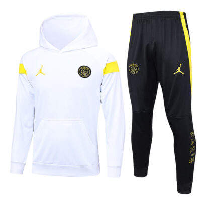 2023-2024 PSG Hoodie Training Suit White