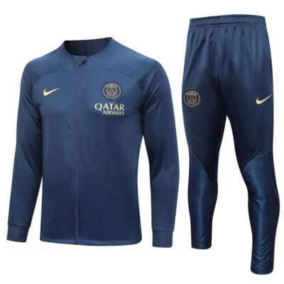 2023-2024 PSG Jacket + Pants Training Suit Sapphire Blue