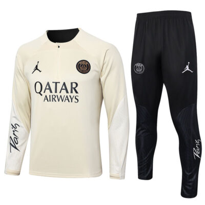 2023-2024 PSG Training Suit Beige