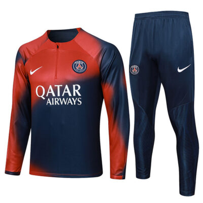 2023-2024 PSG Training Suit Dark Red
