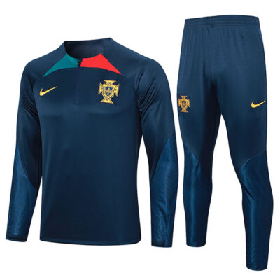 2023-2024 Portugal Training Suit Dark Blue