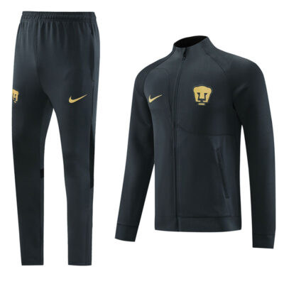 2023-2024 Pumas UNAM Jacket + Pants Training Suit Dark Gray