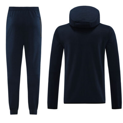 Alternative view of 2023-2024 Tottenham Hotspur Hoodie Jacket + Pants Training Suit Royal Blue
