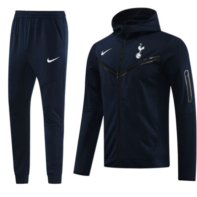 2023-2024 Tottenham Hotspur Hoodie Jacket + Pants Training Suit Royal Blue