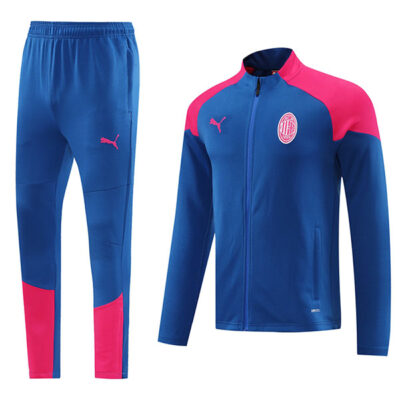 2024-2025 AC Milan Jacket + Pants Training Suit Blue