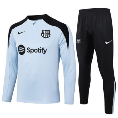 2024-2025 Barcelona Training Suit Light Blue