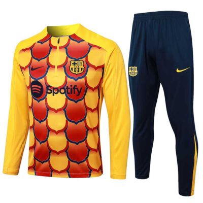 2024-2025 Barcelona Training Suit Yellow