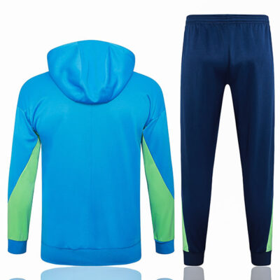 Alternative view of 2024-2025 Brazil Hoodie Jacket + Pants Training Suit Light Blue