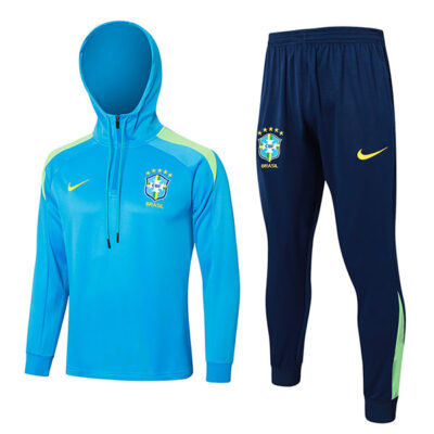 2024-2025 Brazil Hoodie Training Suit Light Blue