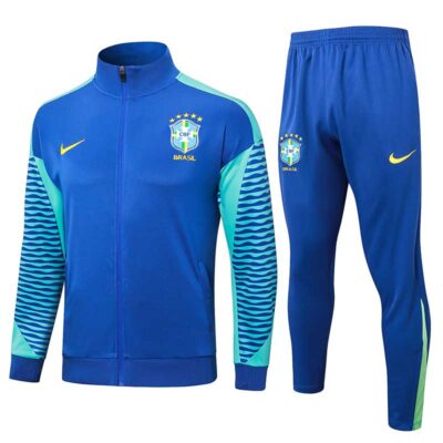 2024-2025 Brazil Jacket + Pants Training Suit Blue