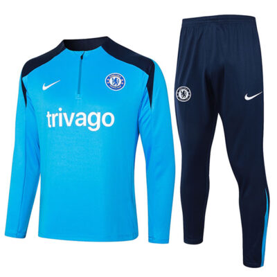 2024-2025 Chelsea Training Suit Light Blue
