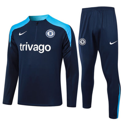 2024-2025 Chelsea Training Suit Sapphire Blue