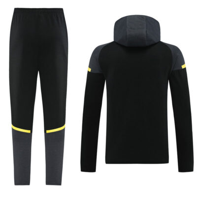 Alternative view of 2024-2025 Dortmund Hoodie Jacket + Pants Training Suit Black
