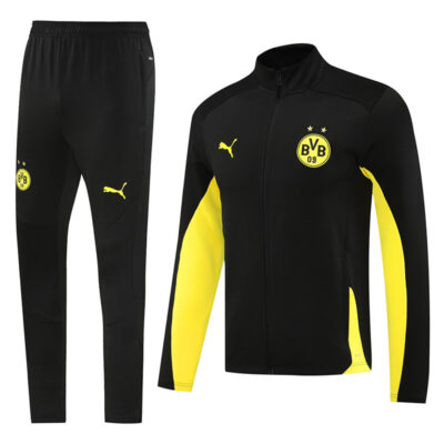 2024-2025 Dortmund Jacket + Pants Training Suit Black