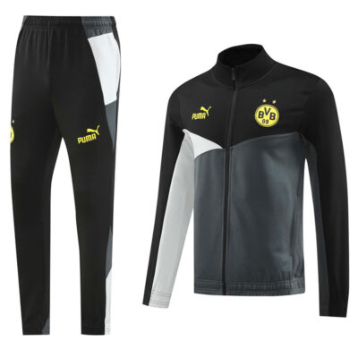 2024-2025 Dortmund Jacket + Pants Training Suit Gray