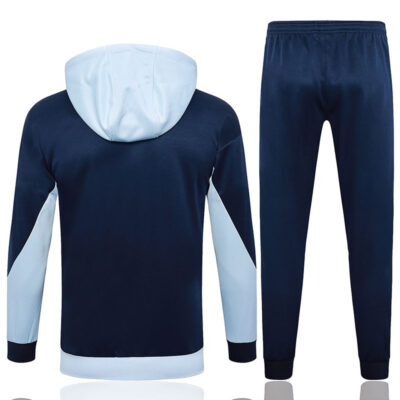 Alternative view of 2024-2025 France Hoodie Jacket + Pants Training Suit Light Blue