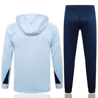 Alternative view of 2024-2025 France Hoodie Training Suit Light Blue