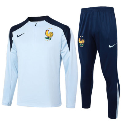 2024-2025 France Training Suit Light Blue
