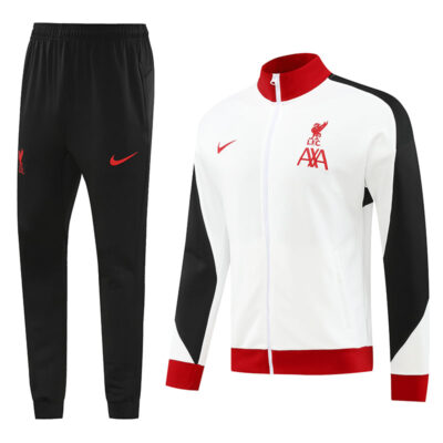 2024-2025 Liverpool Jacket + Pants Training Suit White