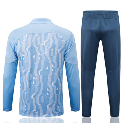 Alternative view of 2024-2025 Manchester City Training Suit Light Blue