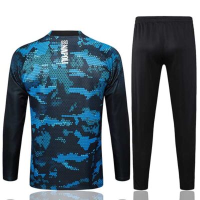 Alternative view of 2024-2025 Napoli Training Suit Black