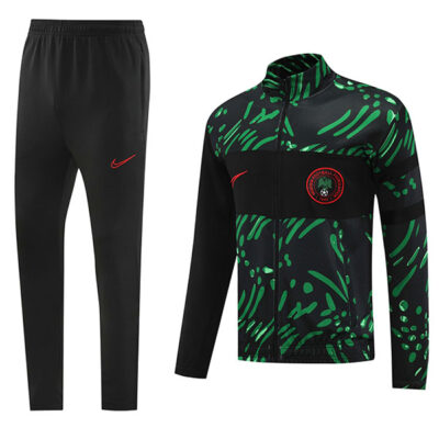 2024-2025 Nigeria Jacket + Pants Training Suit Green