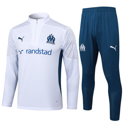 2024-2025 Olympique Marseille Training Suit White