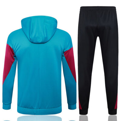 Alternative view of 2024-2025 PSG Hoodie Jacket + Pants Training Suit Dark Green