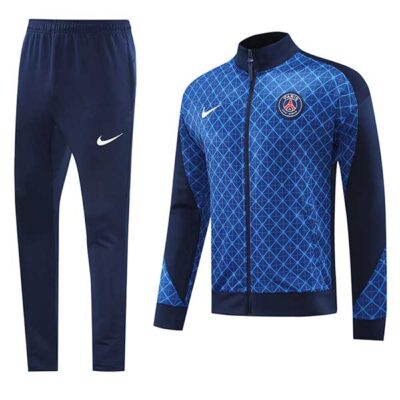 2024-2025 PSG Jacket + Pants Training Suit Blue