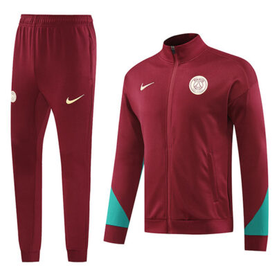 2024-2025 PSG Jacket + Pants Training Suit Red