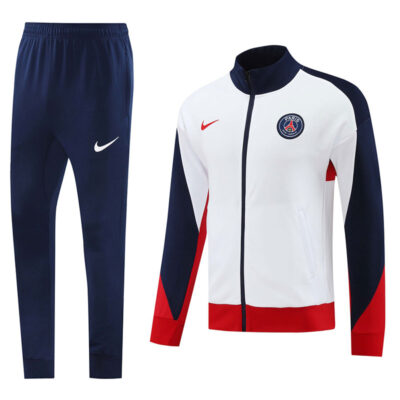 2024-2025 PSG Jacket + Pants Training Suit White