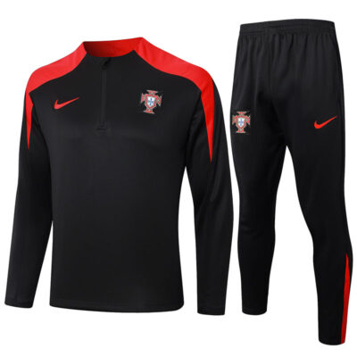 2024-2025 Portugal Training Suit Black