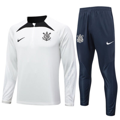 2024-2025 SC Corinthians Training Suit Light Gray