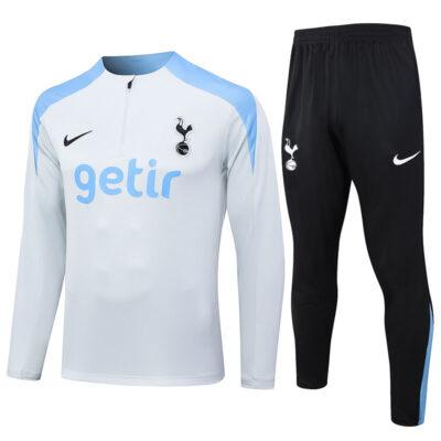 2024-2025 Tottenham Hotspur Training Suit Light Gray