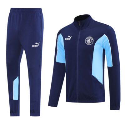 2025-2026 Manchester City Jacket + Pants Training Suit Sapphire Blue