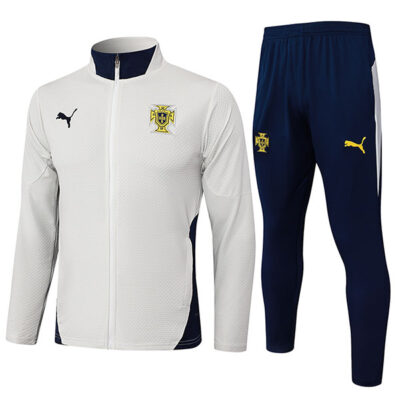2025-2026 Portugal Jacket + Pants Training Suit Beige