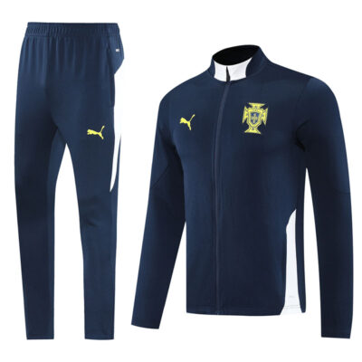 2025-2026 Portugal Jacket + Pants Training Suit Sapphire Blue