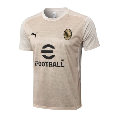 Alternative view of AC Milan 2024 2025 Beige Soccer Jersey Shorts Set