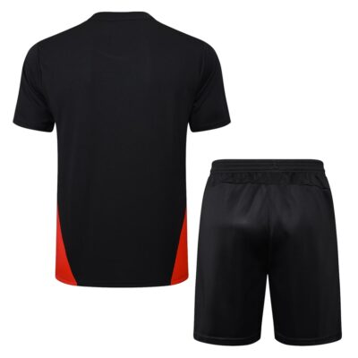 AC Milan 2024 2025 Black Soccer Jersey Shorts Set - Image 4
