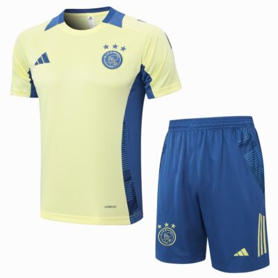 Ajax 2024 2025 Yellow Soccer Jersey Shorts Set
