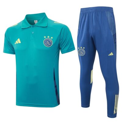 Ajax Polo + Pants Training Tracksuit 2024 2025 Green